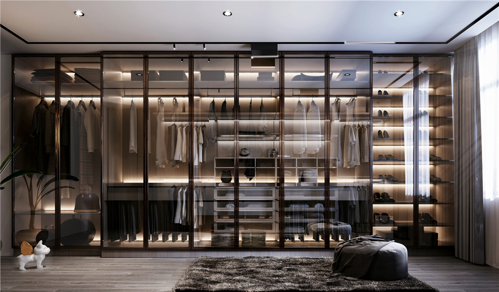 定制衣柜使用玻璃柜門好不好?(圖3) 定制衣柜使用玻璃柜門好不好?(圖3)