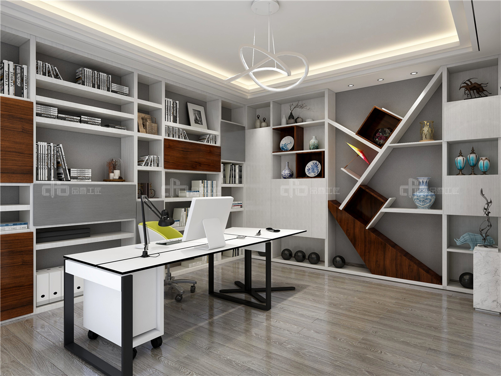 全屋定制書房要怎么設計?(圖3) 全屋定制書房要怎么設計?(圖3)
